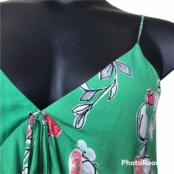 NWOT LINE + DOT Floral Print Flowy Tiered Strappy Top Sz S - Picture 3 of 5